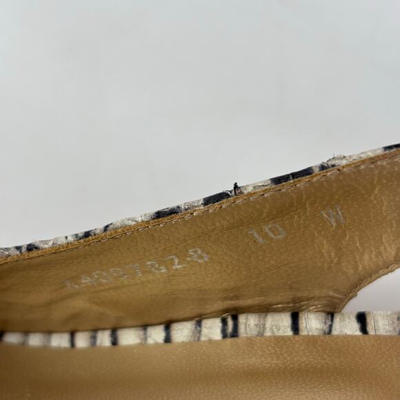 Stuart Weitzman Jean Snake Wedge Womens Size 10 Slingback Sandal Glam - Picture 3 of 13